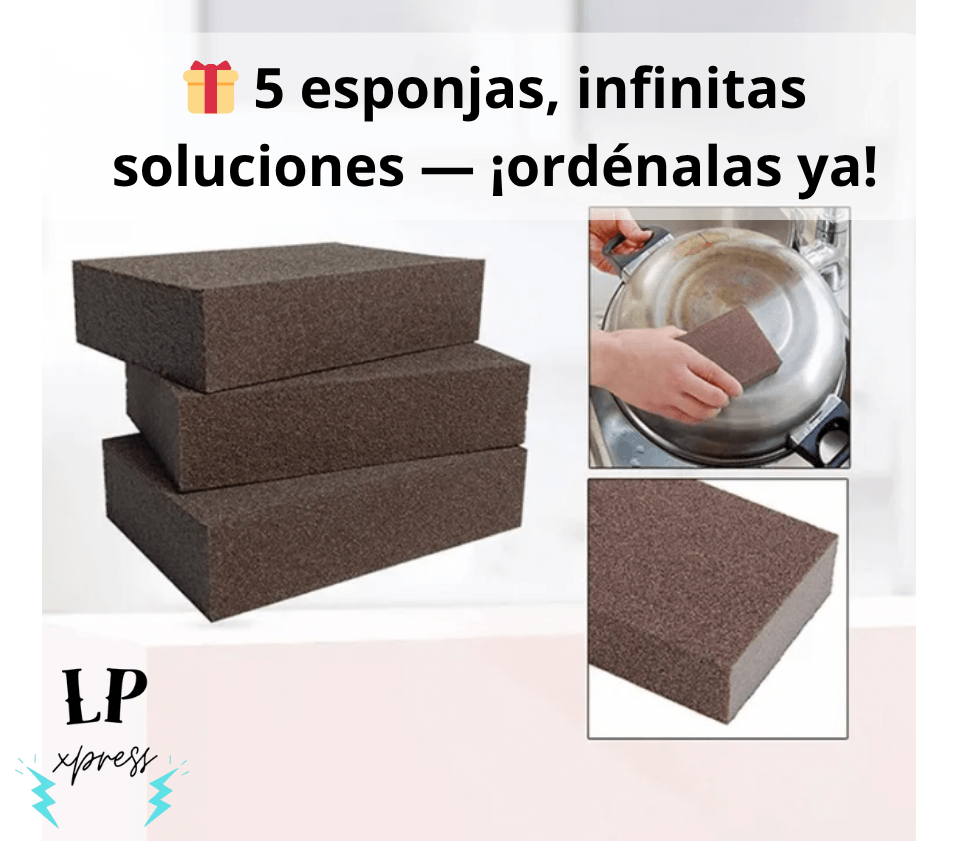 Set 5 Esponjas Superficies Dificiles