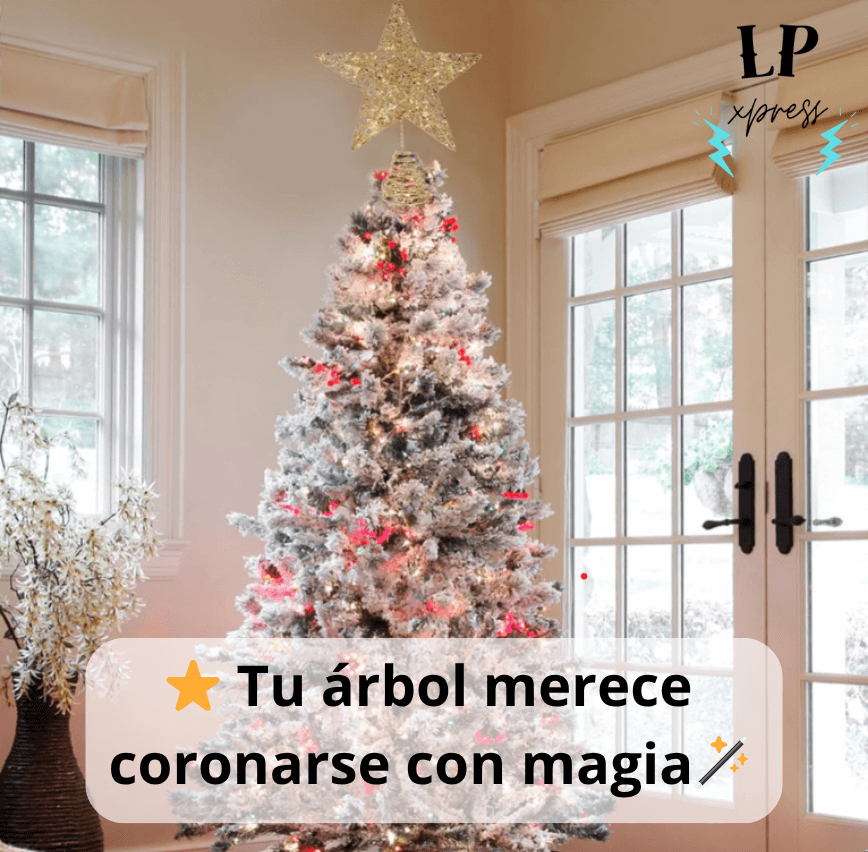 Estrella Metalizada Navideña