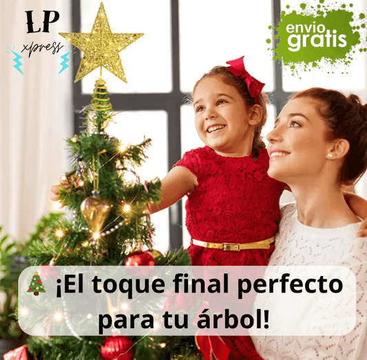 Estrella Metalizada Navideña