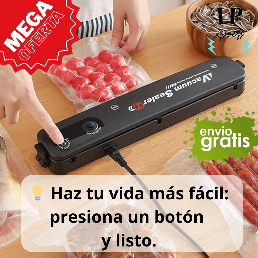 Selladora Eléctrica Al vacío + 10 Bolsas