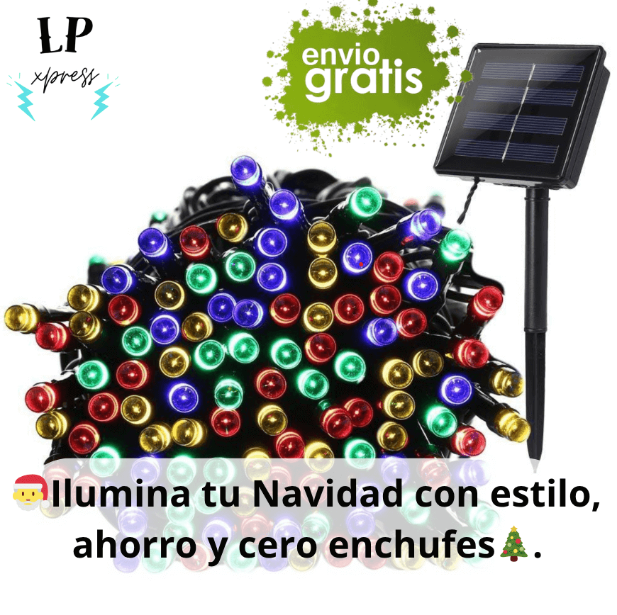 Luz Navideña Solar Multicolor