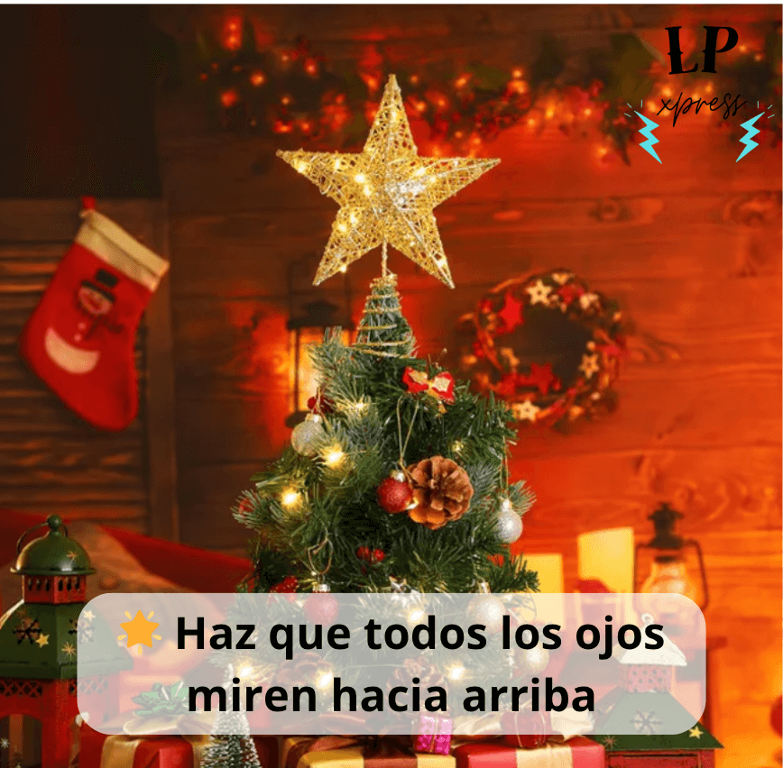 Estrella Metalizada Navideña