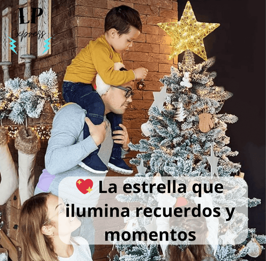 Estrella Metalizada Navideña